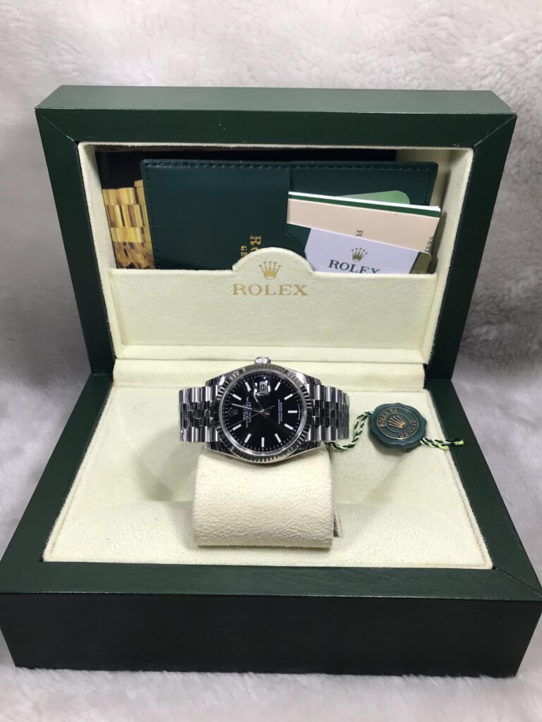 Rolex Datejust Black Jubilee 36mm Clean Swiss เรือนเงิน หน้าดำขีด สายจูบีลี่5ข้อ 08