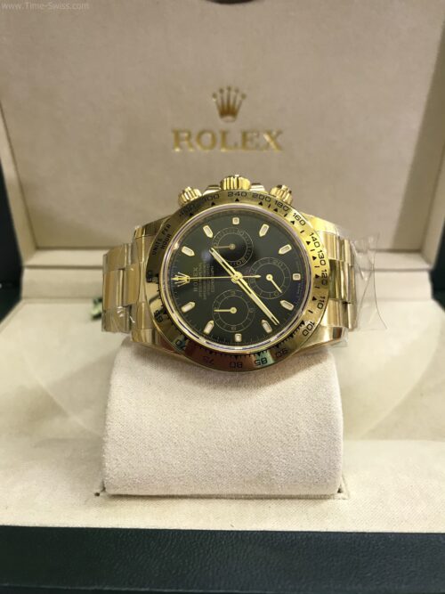 Rolex Daytona Gold 4130 Black Dial 40mm Noob Swiss