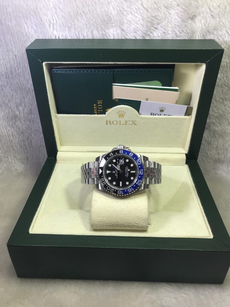 Rolex GMT Batman Jubilee 40mm 3285 Noob Swiss เรือนเงิน ขอบเซลามิกดำน้ำเงิน แบทแมน สายจูบีลี่5ข้อ 08