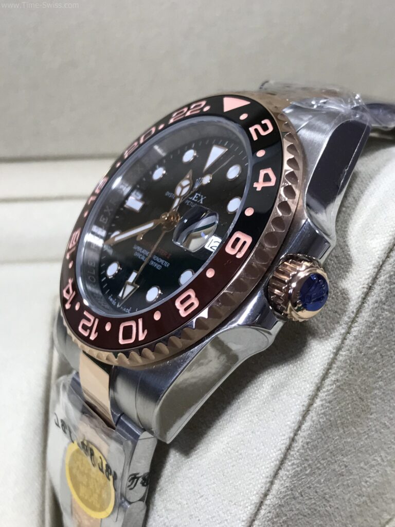 Rolex GMT Master II Root Beer 40mm SW Swiss เรือนทอง2kพิ้ง Rose Gold 02