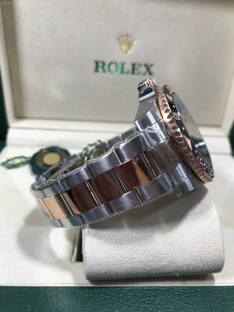 Rolex GMT Master II Root Beer 40mm SW Swiss เรือนทอง2kพิ้ง Rose Gold 03