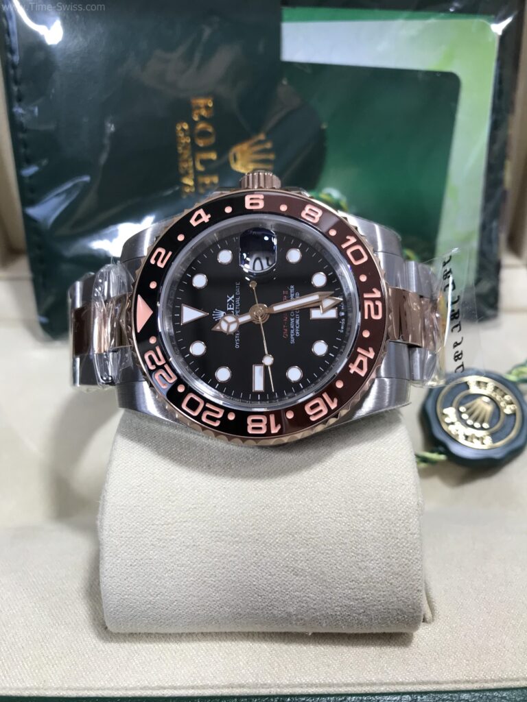 Rolex GMT Master II Root Beer 40mm SW Swiss เรือนทอง2kพิ้ง Rose Gold 07