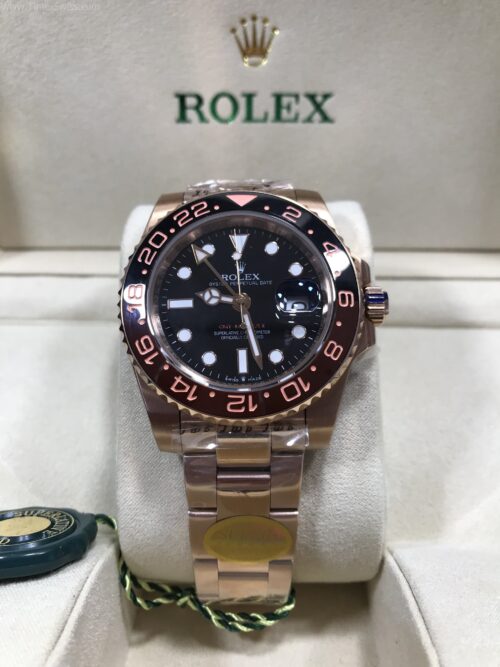 Rolex GMT Master II Root Beer Everose Gold 40mm SW Swiss