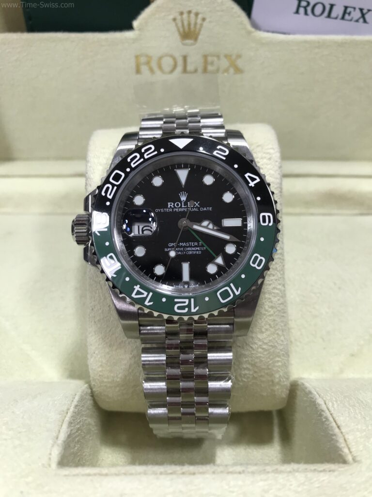 Rolex GMT Black-Green Sprite Jubilee 41mm TW Swiss เรือนเงิน ขอบเซลามิกดำเขียว สไปร์ท สายจูบีลี่5ข้อ 01