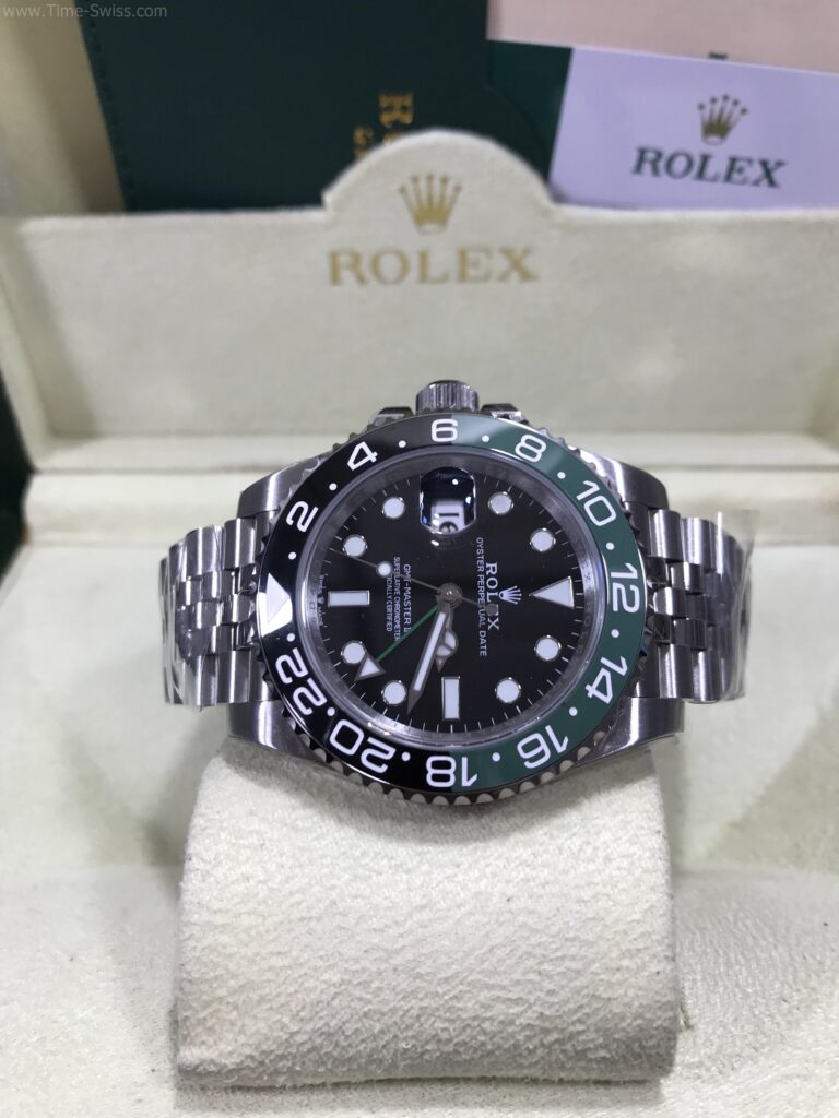 Rolex GMT Black-Green Sprite Jubilee 41mm TW Swiss เรือนเงิน ขอบเซลามิกดำเขียว สไปร์ท สายจูบีลี่5ข้อ 07