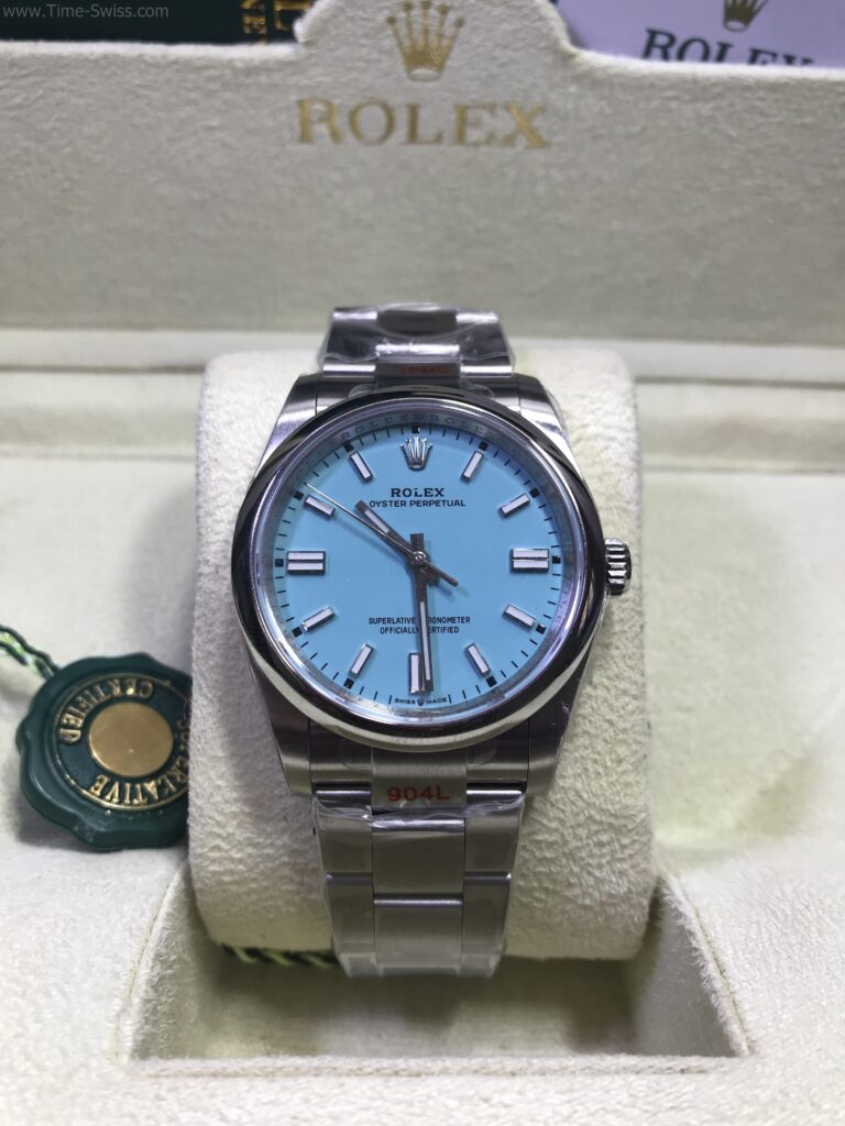 Rolex Oyster Perpetual Blue 36mm TW Swiss เรือนเงิน หน้าฟ้า 01