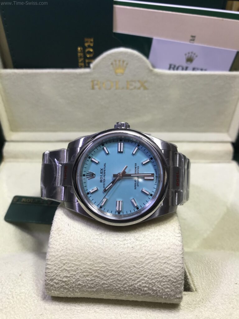 Rolex Oyster Perpetual Blue 36mm TW Swiss เรือนเงิน หน้าฟ้า 06