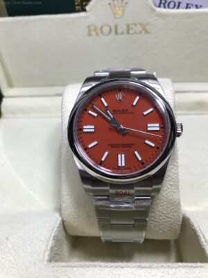 Rolex Oyster Perpetual Red Dial 36mm EW Swiss
