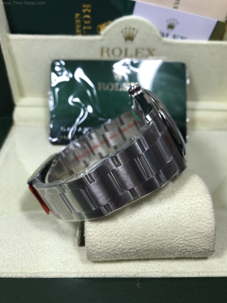 Rolex Oyster Perpetual Silver 41mm EW Swiss เรือนเงิน หน้าเงิน 03