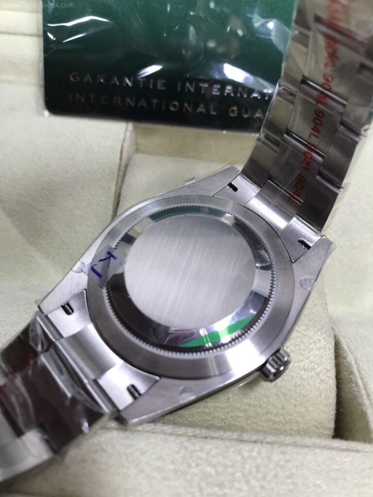 Rolex Oyster Perpetual Silver 41mm EW Swiss เรือนเงิน หน้าเงิน 06