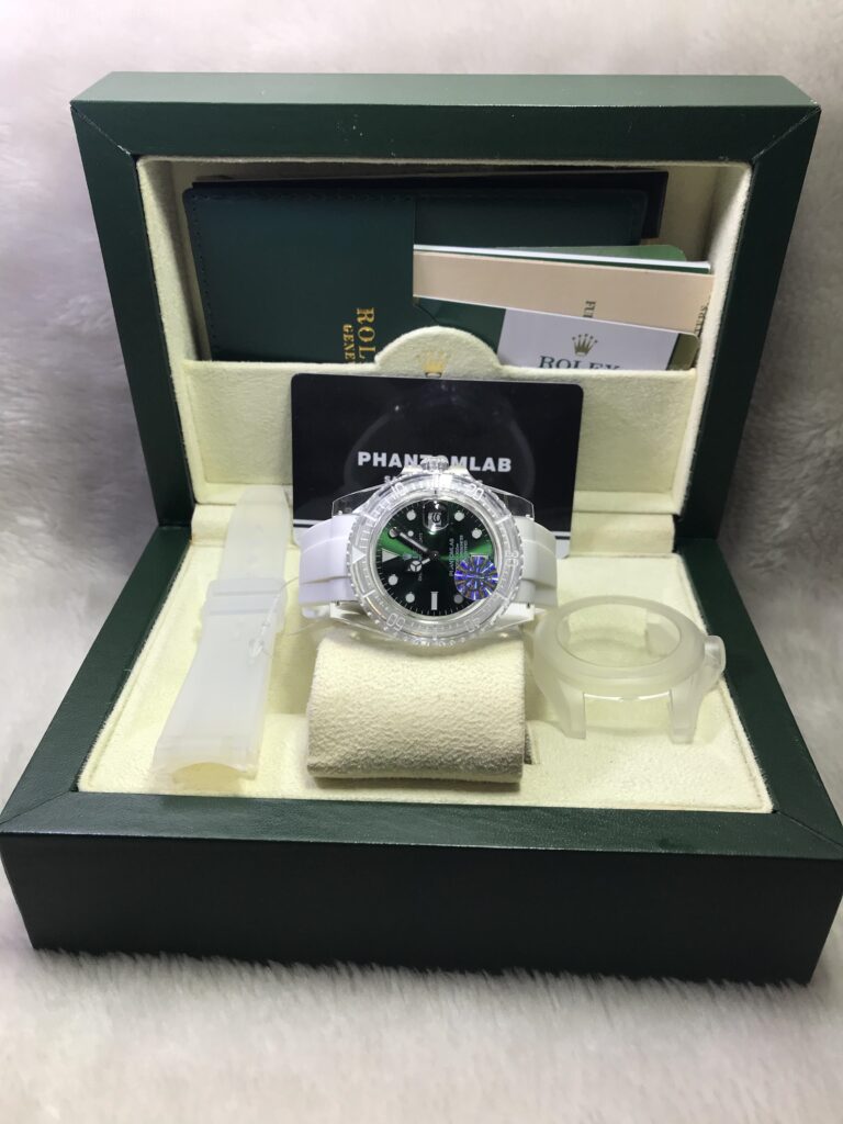 Rolex Phantomlab Crystal Green Dial 40mm GR Swiss เรือนใส หน้าเขียว 06