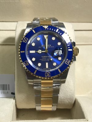 Rolex Submariner Gold Two Tone Blue Dial 40mm 3135 VSF Swiss