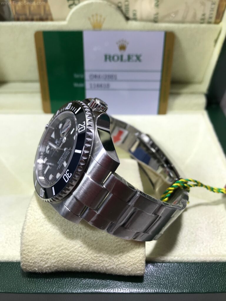 Rolex Submariner Ceramic Black 2836 Swiss เรือนเงิน หน้าดำ ขอบเซลามิก 03