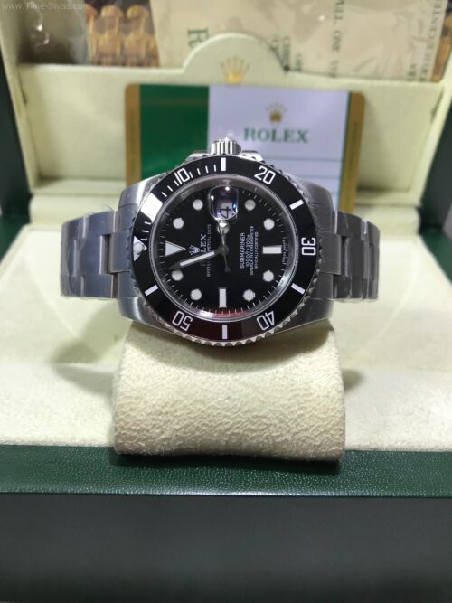 Rolex Submariner Ceramic Black Dial 40mm 2836 Swiss