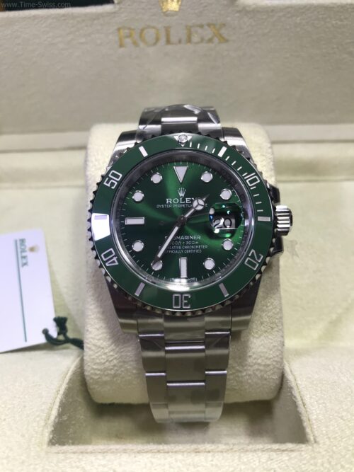 Rolex Submariner Ceramic Green Dial Hulk 41mm 3135 VSF Swiss V2