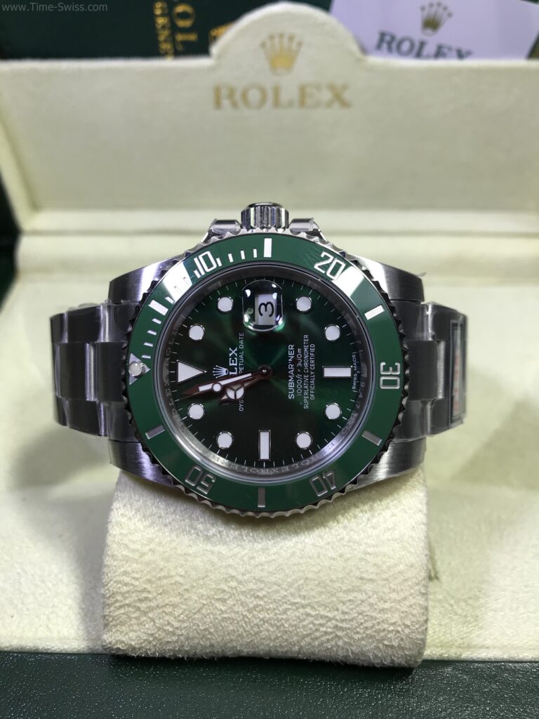 Rolex Submariner Ceramic Green Hulk 41mm ZZ Swiss เรือนเงิน หน้าเขียว ขอบเซลามิกเขียว 09