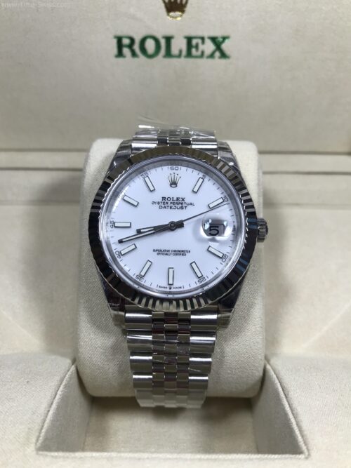 Rolex Datejust White Dial Jubilee 41mm VSF Swiss