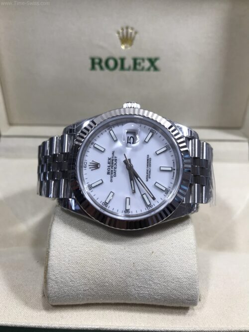 Rolex Datejust White Dial Jubilee 41mm VSF Swiss