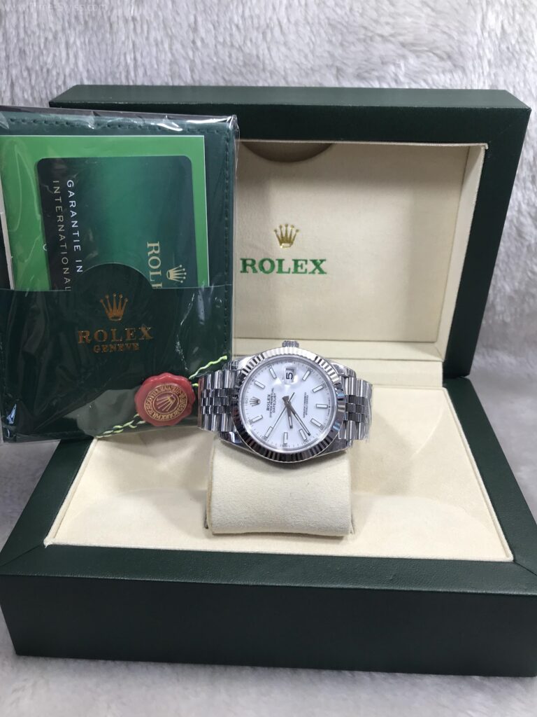 Rolex Datejust White Dial Jubilee 41mm VSF สวิส เรือนเงิน หน้าขาวขีด สายจูบีลี5ข้อ 11