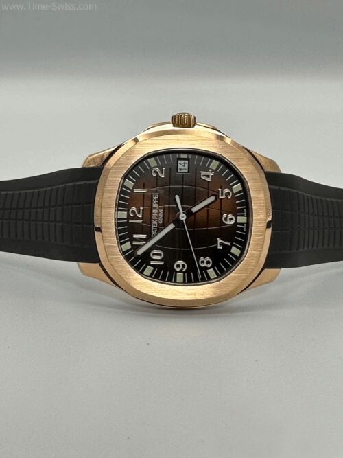 Patek Aquanaut 5167R Rose Gold Brown Dial Rubble 40mm 3K V3 Swiss