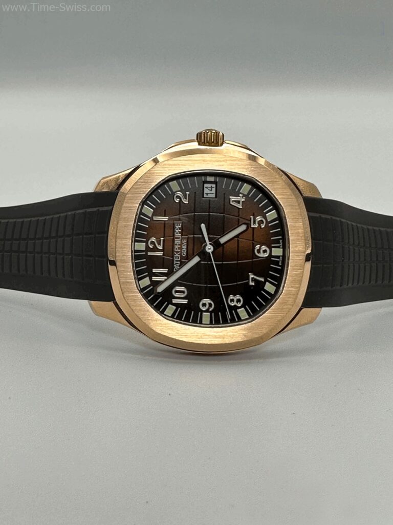 Patek Aquanaut Rose Gold Brown Dial Rubble 40mm 3K V3 Swiss เรือนทอง หน้าน้ำตาล 02