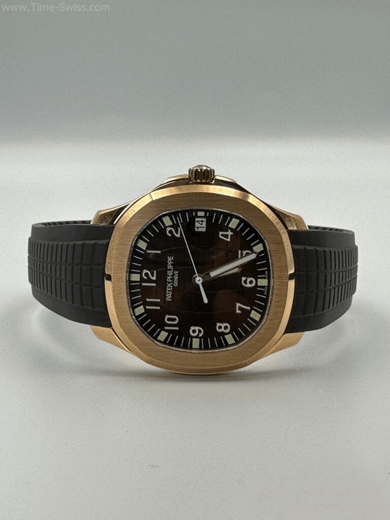 Patek Aquanaut Rose Gold Brown Dial Rubble 40mm 3K V3 Swiss เรือนทอง หน้าน้ำตาล 07