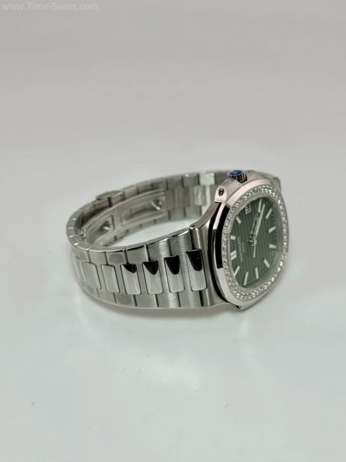 Patek Nautilus 5711-1A Diamond Green Dial 40mm 3K Swiss