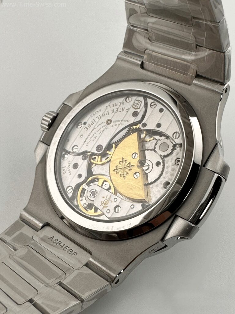 Patek Nautilus Moon Phase Blue Dial 40mm PPF Swiss เรือนเงิน หน้าน้ำเงิน สายเลส 06