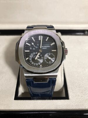 Patek Nautilus 5712A Moon Phase Blue Dial 40mm Leather Strap GR Swiss Patek Nautilus 5712A Moon Phase Blue Dial 40mm Leather Strap GR Swiss