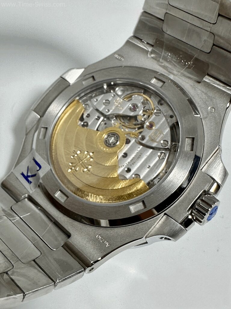 Patek Nautilus 5713-1G Diamond Blue Dial Swiss เรือนเงิน ขอบเพชร หน้าน้ำเงิน 06