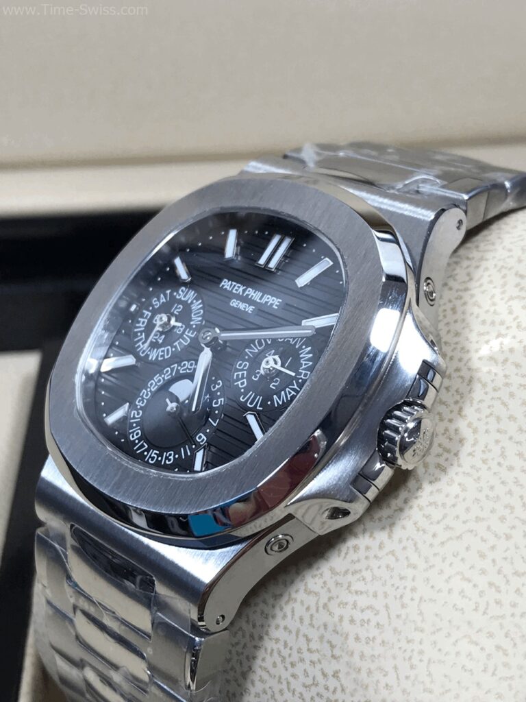 Patek Nautilus 5740 Grey Dial 40mm GR Swiss เรือนเงิน หน้าเทา 03