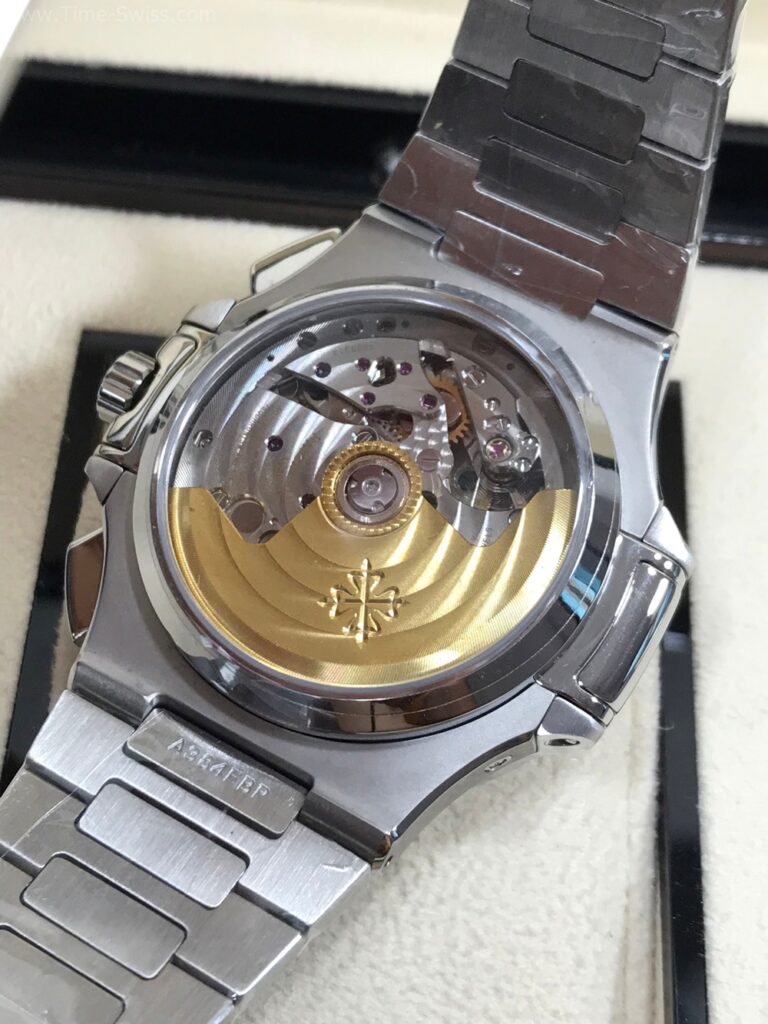 Patek Nautilus 5980-1A Black Dial 40mm PPF Swiss ยักษ์ตาเดียว เรือนเงิน หน้าดำ สายเลส 07