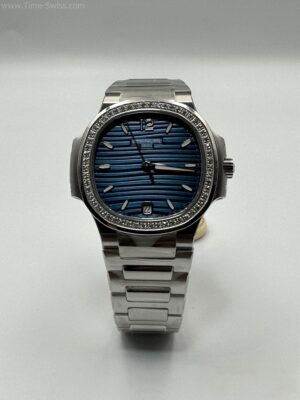 Patek Nautilus 7118 Diamond Blue Dial 35mm Ladies PPF Swiss