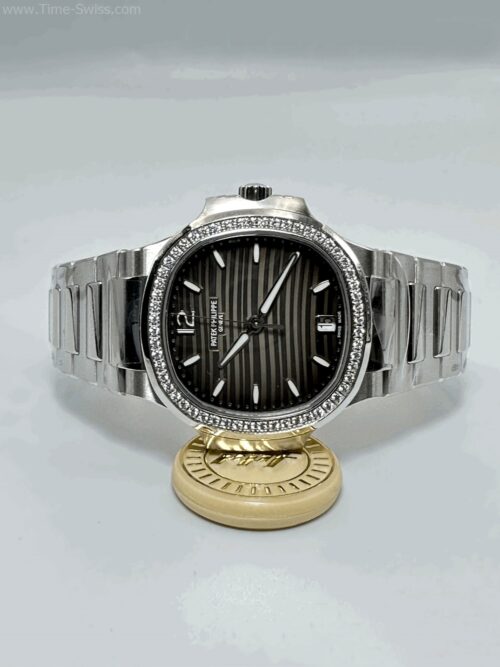 Patek Nautilus 7118 Diamond Grey Dial 35mm Ladies PPF Swiss