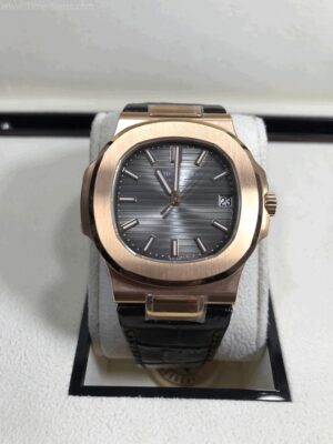 Patek Nautilus 5711R Rose Gold 40mm Leather Strap PPF V4 Swiss Patek Nautilus 5711R Rose Gold 40mm Leather Strap PPF V4 Swiss