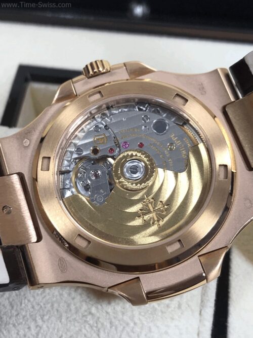 Patek Nautilus 5711R Rose Gold 40mm Leather Strap PPF V4 Swiss