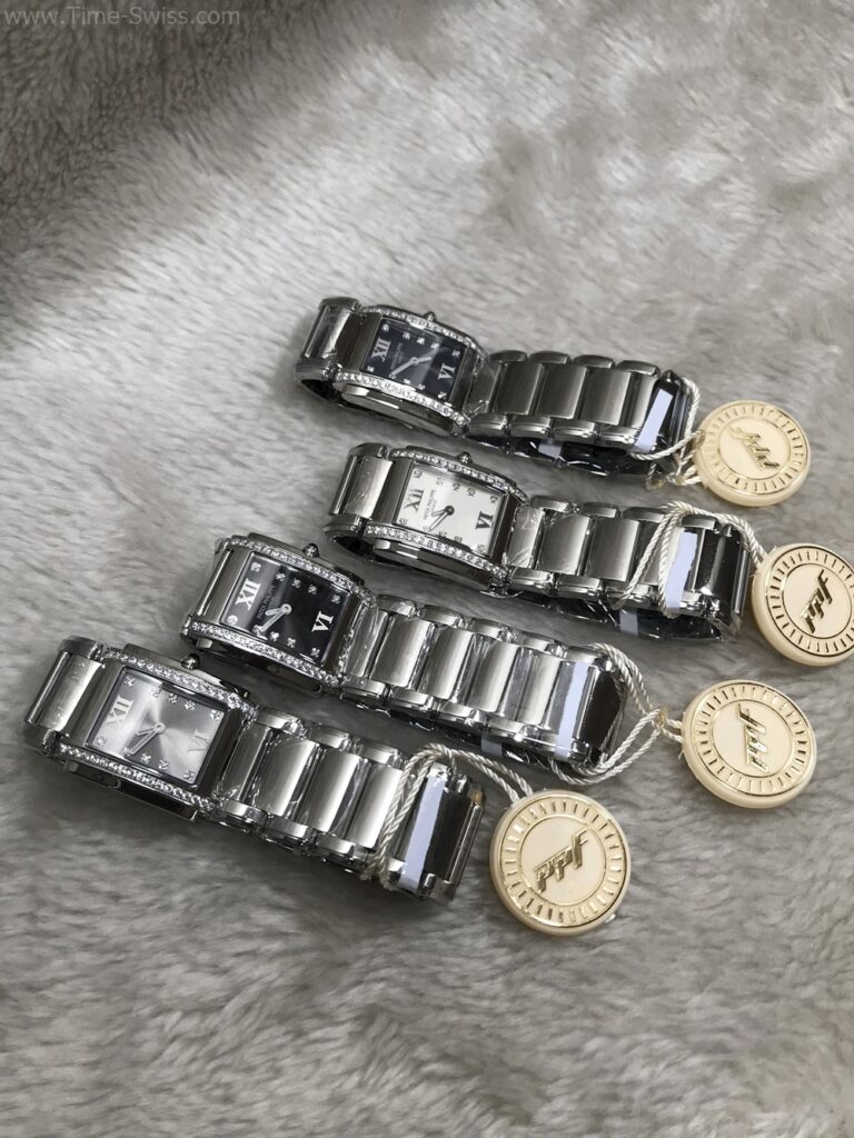 Patek Twenty-4 Grey Dial 30mm PPF Ladies Swiss หน้าเทา เรือนเงิน ขอบเพชร 10