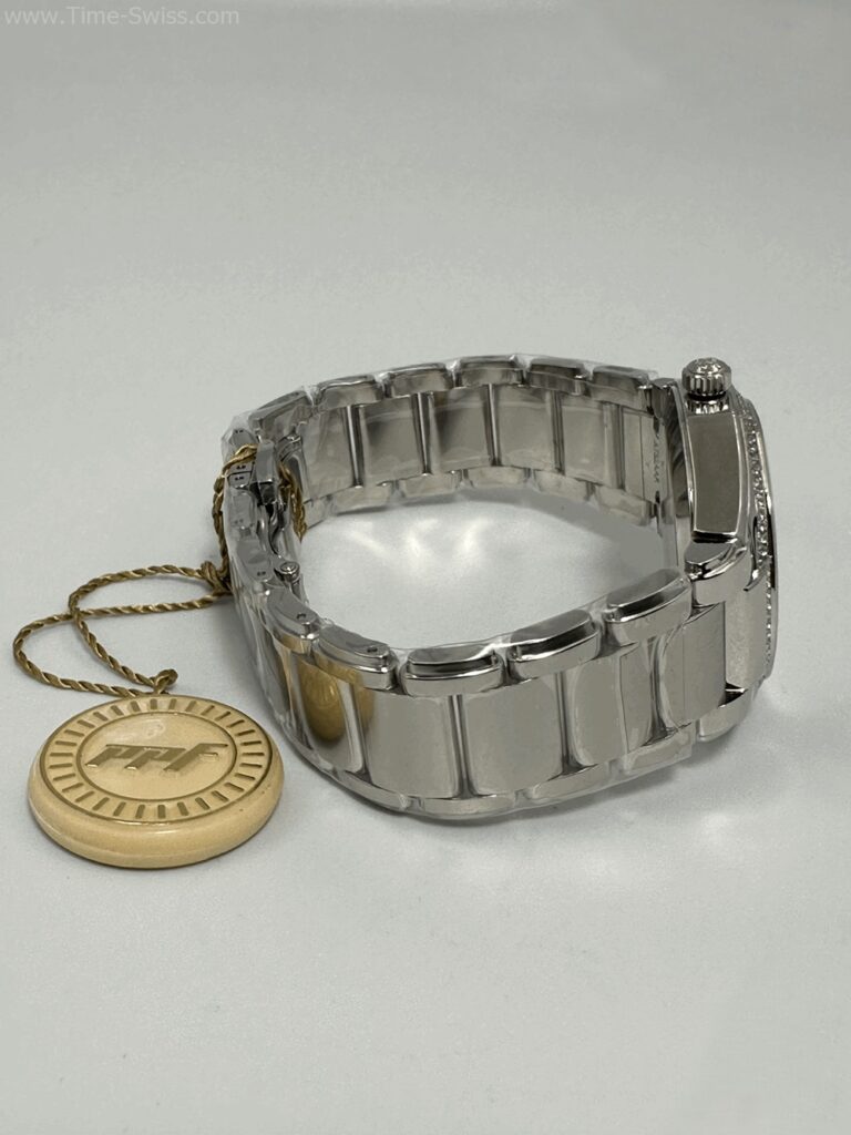 Patek Twenty-4 7300 Grey Dial 36mm PPF V2 Swiss เรือนเงิน ขอบเพชร หน้าเทา 05