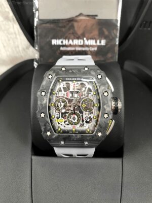 Richard Mille RM011-03 Carbon White Rubber 40mm KV V4 Swiss