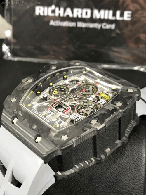 Richard Mille RM011-03 Carbon White Rubber 40mm KV V4 Swiss