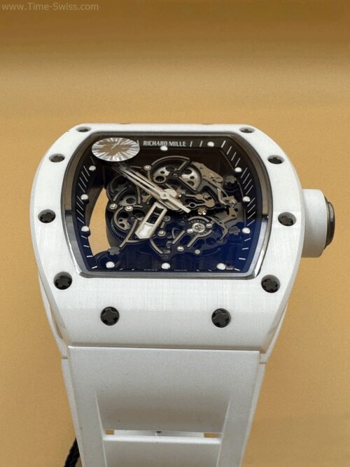 Richard Mille RM055 Bubba Watson White Carbon 40mm ZF Swiss