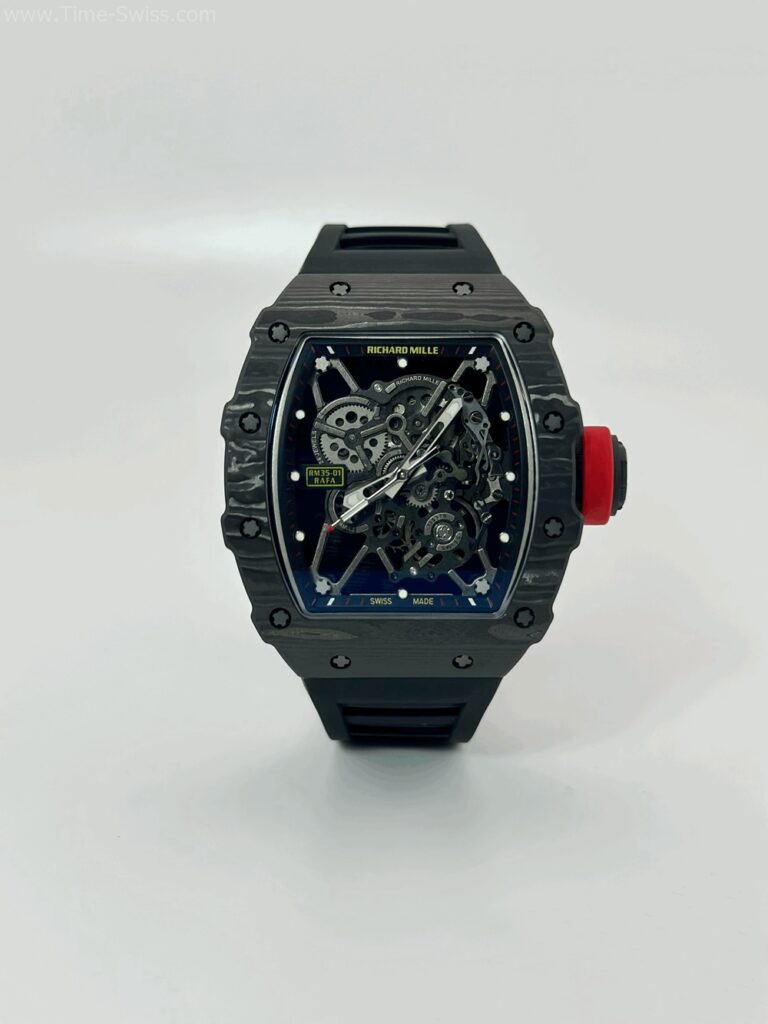 Richard Mille RM035-01 Carbon Black Rubber BBR Swiss เรือนคาร์บอนดำ สายยางดำ 01