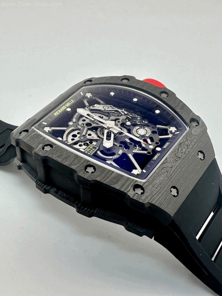 Richard Mille RM035-01 Carbon Black Rubber BBR Swiss เรือนคาร์บอนดำ สายยางดำ 02