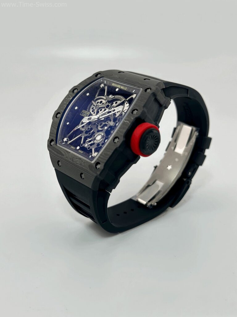 Richard Mille RM035-01 Carbon Black Rubber BBR Swiss เรือนคาร์บอนดำ สายยางดำ 03