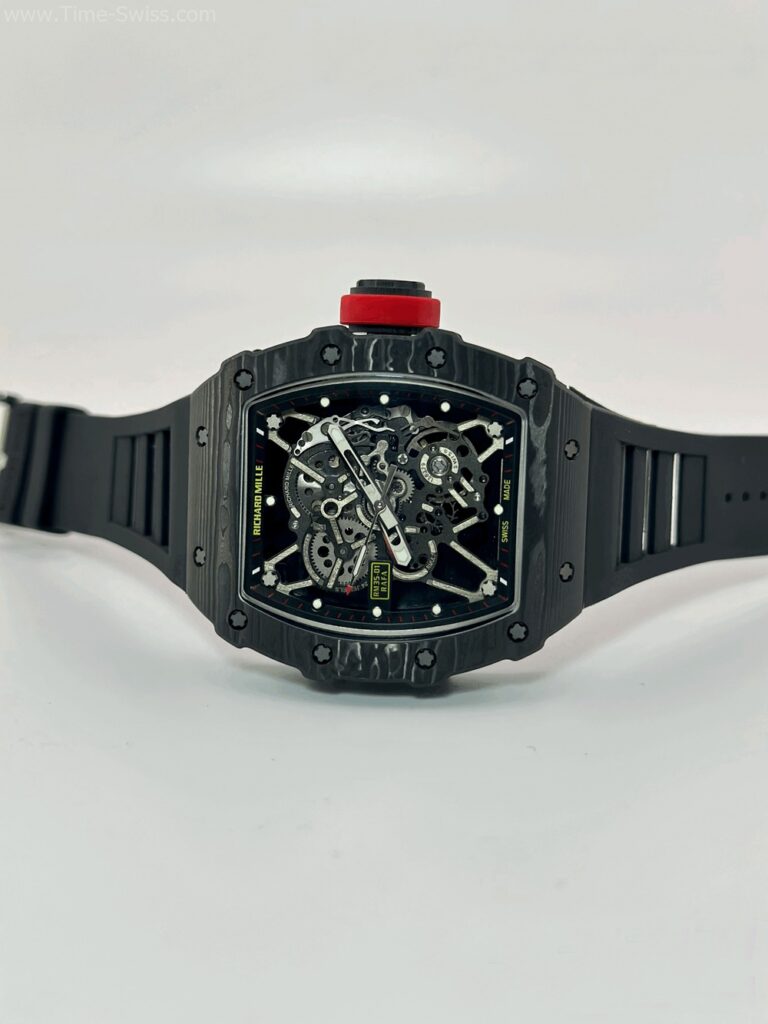 Richard Mille RM035-01 Carbon Black Rubber BBR Swiss เรือนคาร์บอนดำ สายยางดำ 06