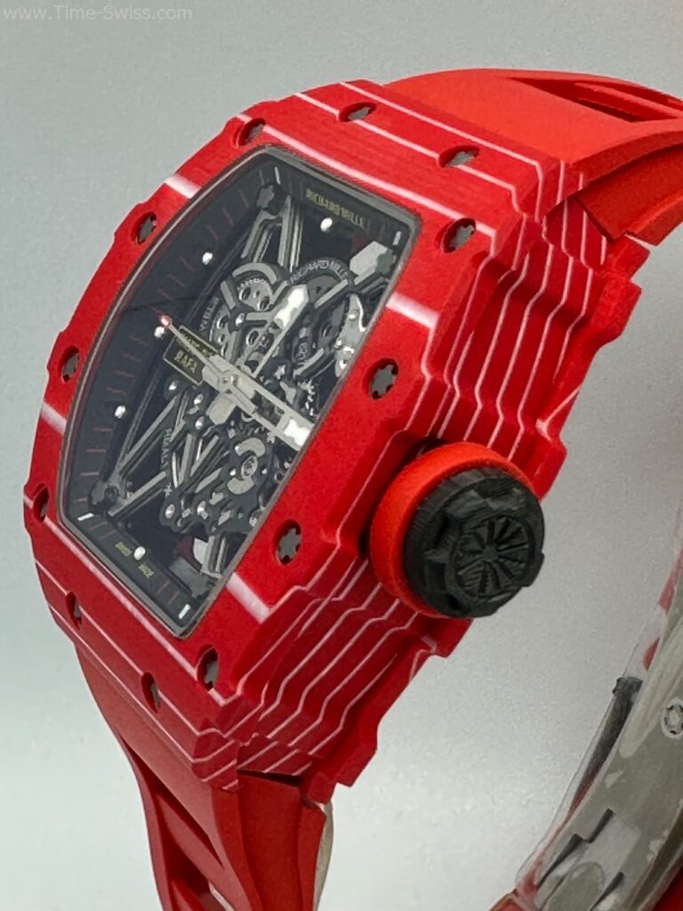 Richard Mille RM035-02 Rafael Red Carbon Red Rubber KV Swiss เรือนแดง สายยางแดง 02