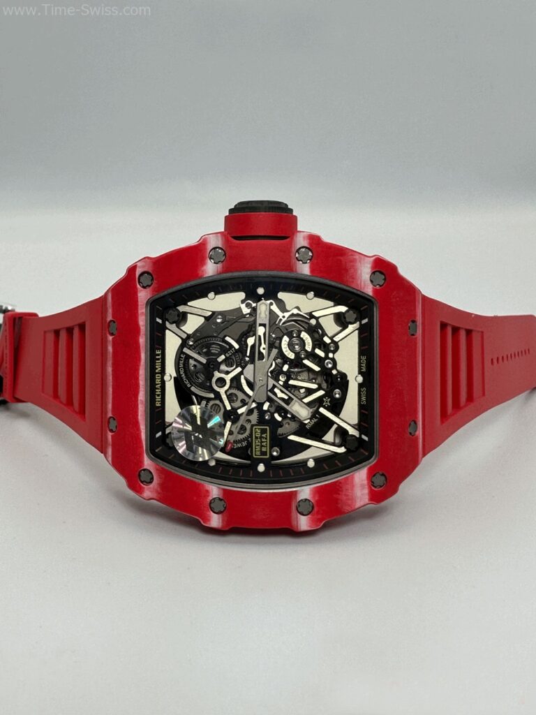 Richard Mille RM035-02 Red Carbon Red Rubber ZF V5 Swiss เรือนคาร์บอนแดง สายยางแดง 01