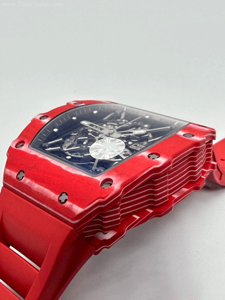 Richard Mille RM035-02 Red Carbon Red Rubber ZF V5 Swiss เรือนคาร์บอนแดง สายยางแดง 02