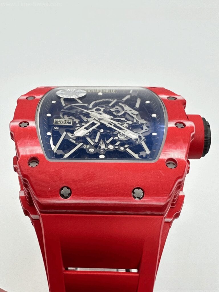 Richard Mille RM035-02 Red Carbon Red Rubber ZF V5 Swiss เรือนคาร์บอนแดง สายยางแดง 03