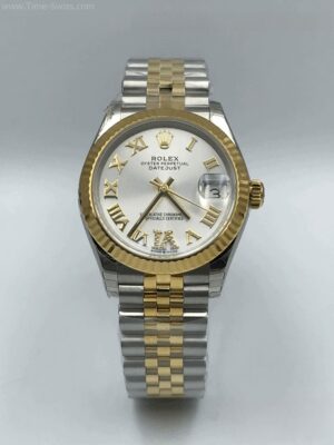 Rolex Datejust 278274 Gold 2K White Dial VI 31mm Ladies EW Swiss